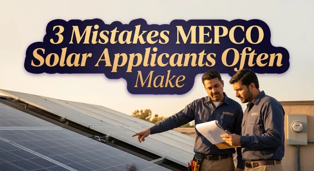 3 Mistakes MEPCO Solar Applicants Often Make