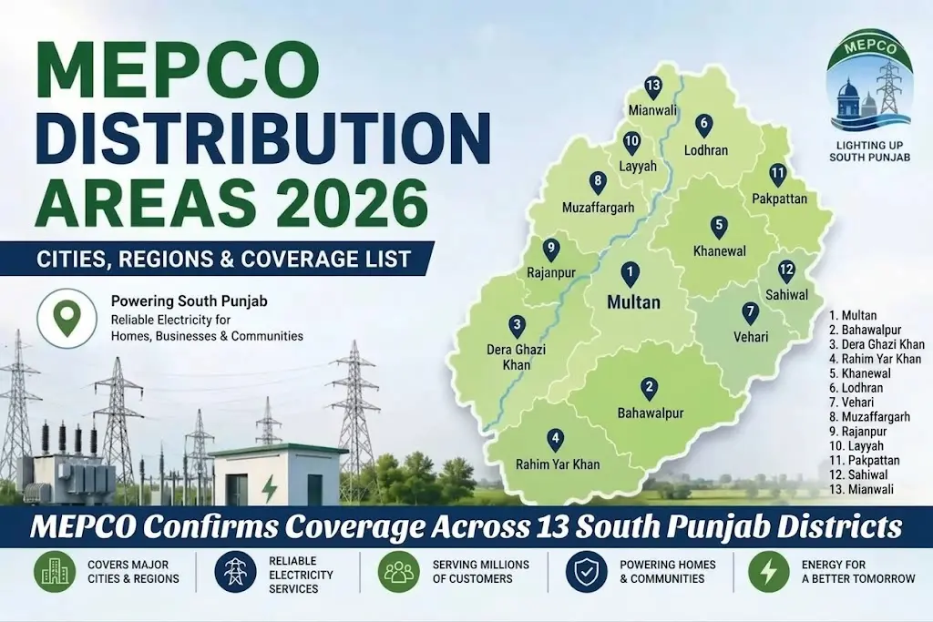 MEPCO Confirms Coverage Across 13 South Punjab Districts