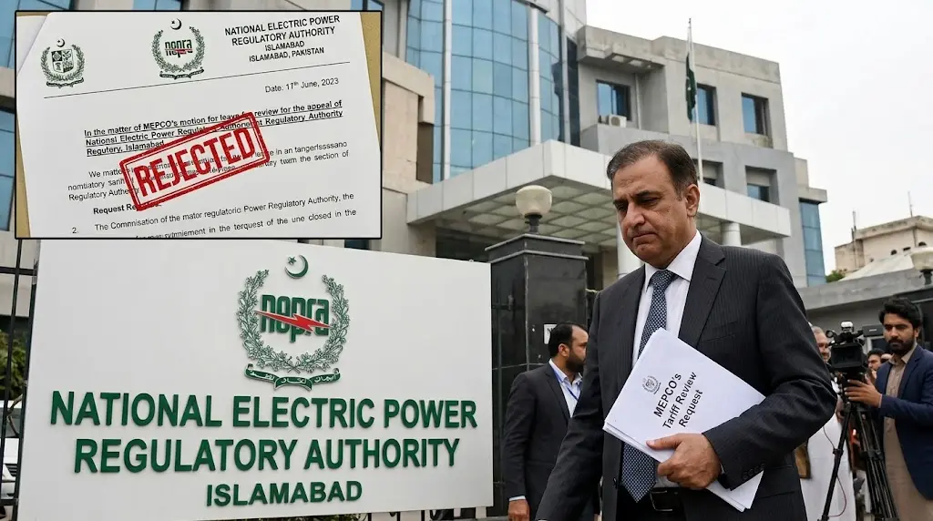 MEPCO's Tariff Review Request Rejected by NEPRA