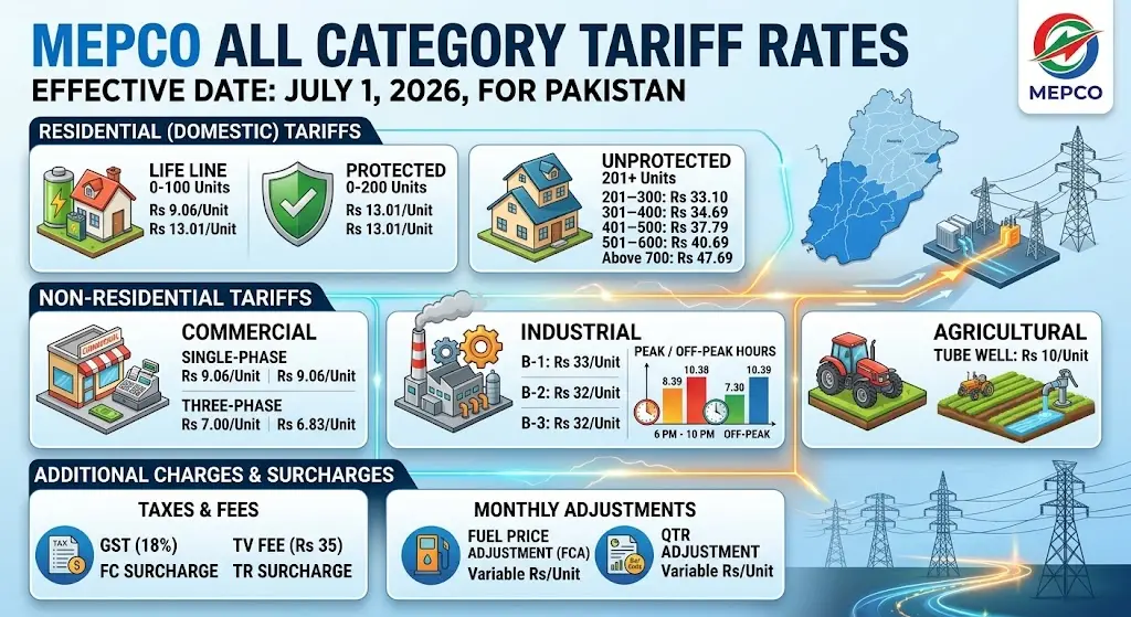 MEPCO Tariff
