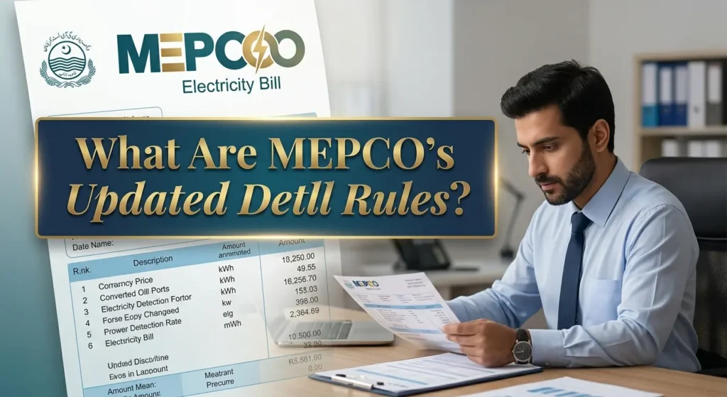 What Are MEPCO's Updated Detection Bill Rules?