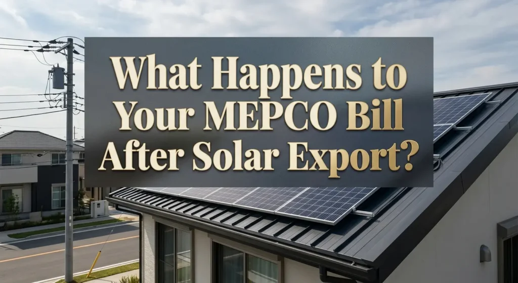 What Happens to Your MEPCO Bill After Solar Export?