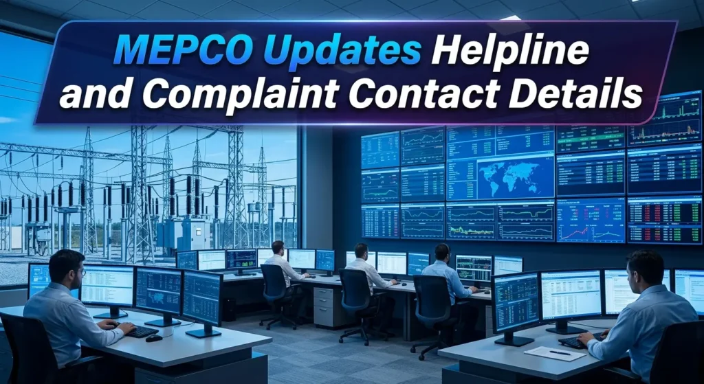 MEPCO Updates Helpline and Complaint Contact Details