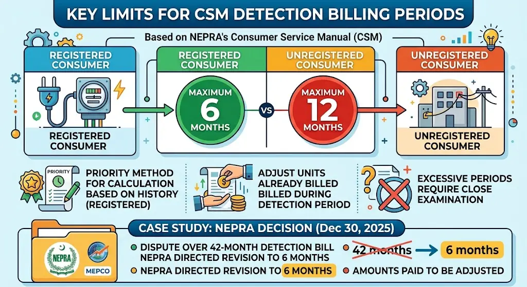 What Are MEPCO's Updated Detection Bill Rules?