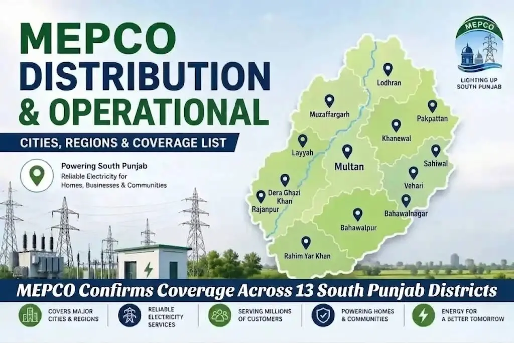 MEPCO Confirms Coverage Across 13 South Punjab Districts