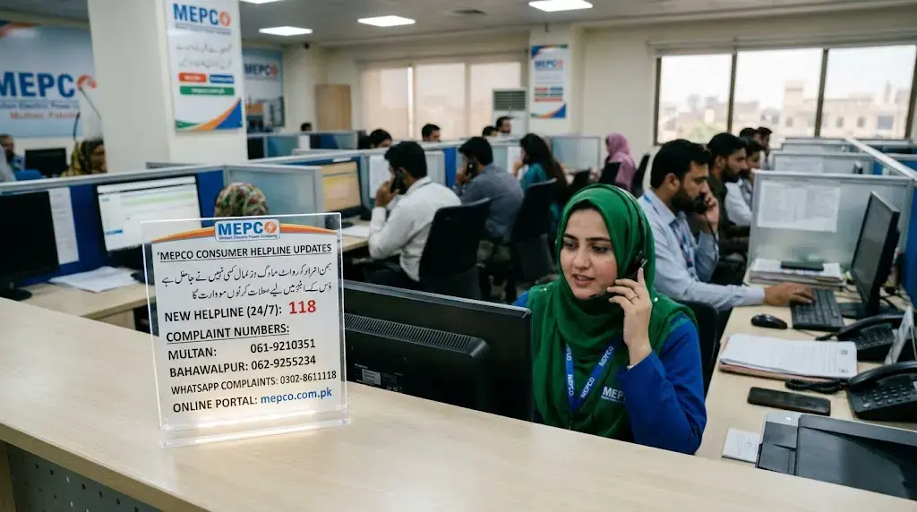 MEPCO Updates Helpline and Complaint Contact Details